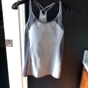 Nwot grey splendid tank w built in bra xl
